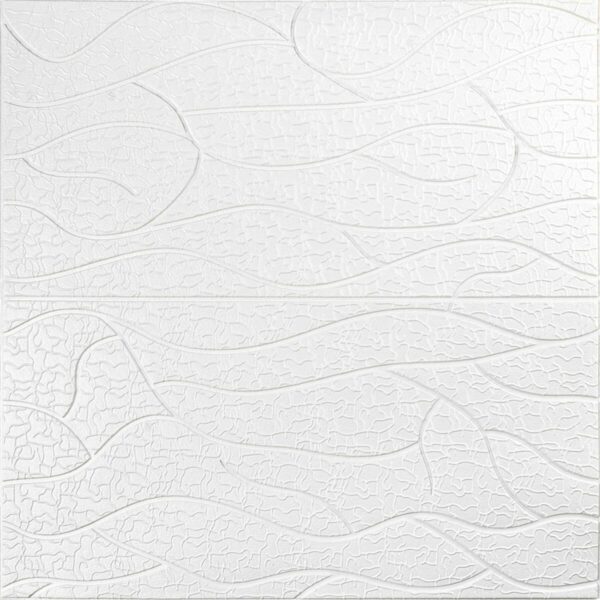 Панель 3D WHITE 700*700*6mm (D) SW-00001948 RAMKABUD RAMKABUD- Купить стройматериалы для кровли и фасада 2