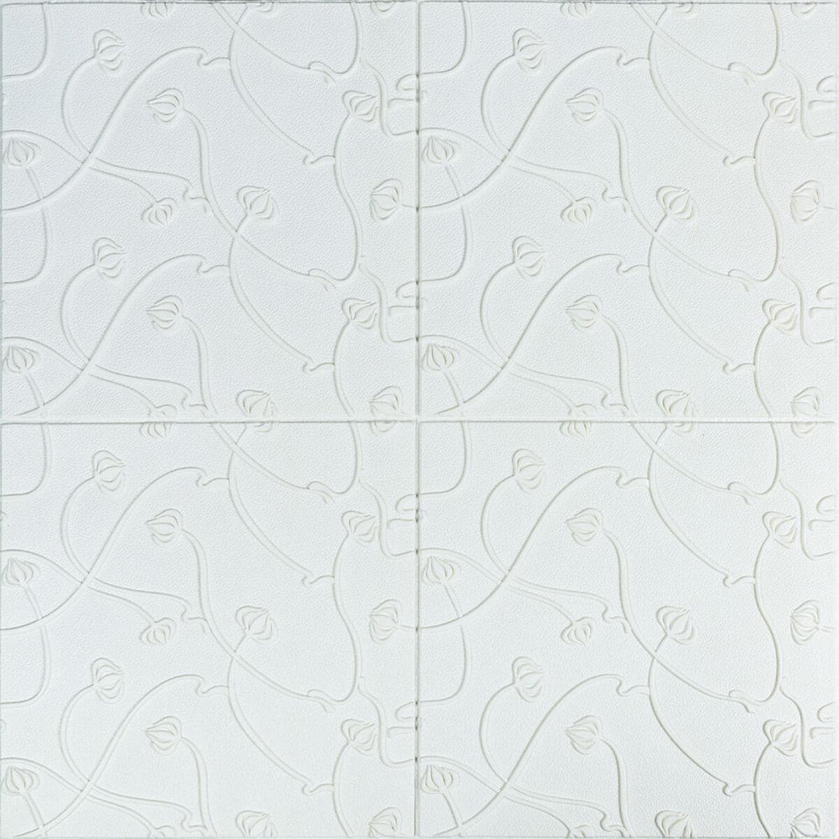 Панель 3D WHITE 700*700*6mm (D) SW-00001958 RAMKABUD 2 Панель 3D WHITE 700*700*6mm (D) SW-00001958 RAMKABUD RAMKABUD- Купить стройматериалы для кровли и фасада 2