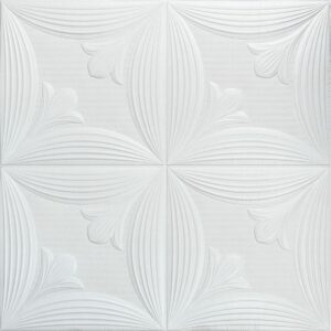 Панель 3D WHITE 700*700*6mm (D) SW-00001959 RAMKABUD RAMKABUD- Купить стройматериалы для кровли и фасада