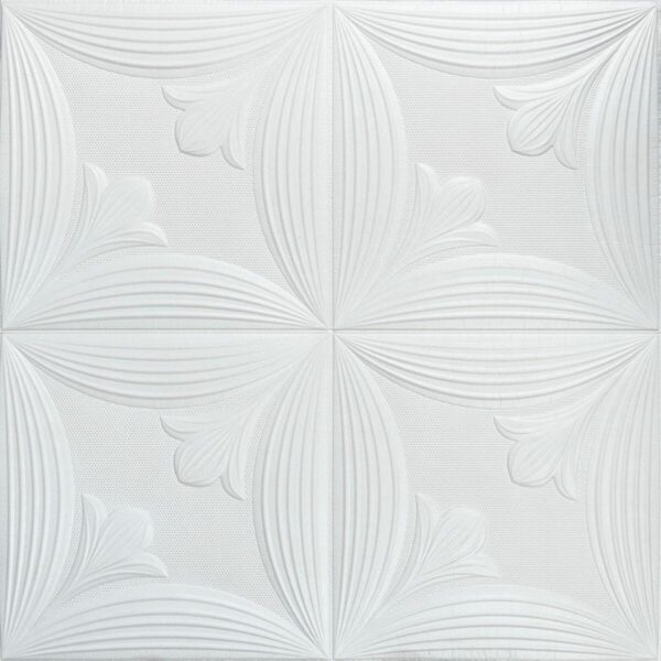 Панель 3D WHITE 700*700*6mm (D) SW-00001959 RAMKABUD RAMKABUD- Купить стройматериалы для кровли и фасада 2