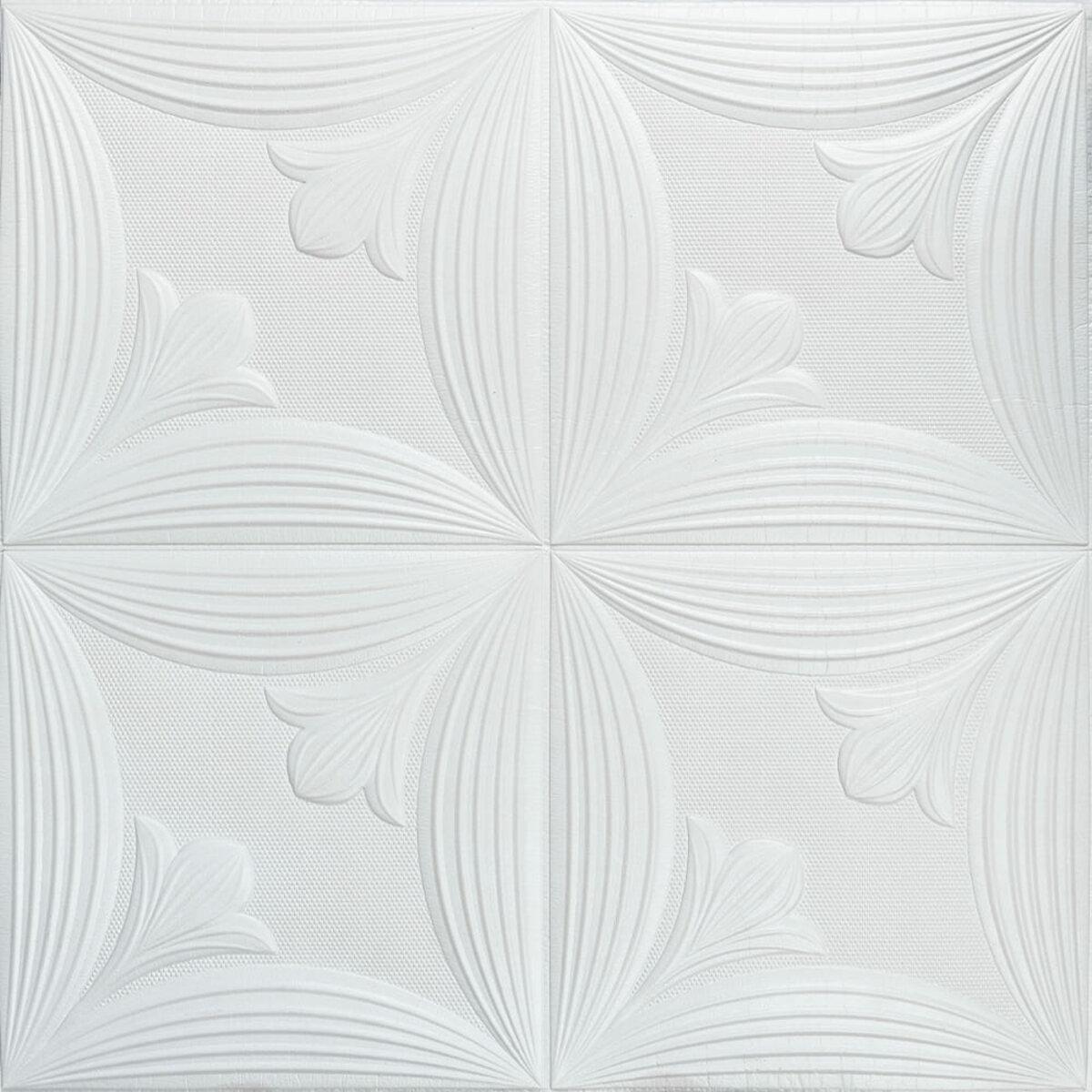 Панель 3D WHITE 700*700*6mm (D) SW-00001959 RAMKABUD 2 Панель 3D WHITE 700*700*6mm (D) SW-00001959 RAMKABUD RAMKABUD- Купить стройматериалы для кровли и фасада 2