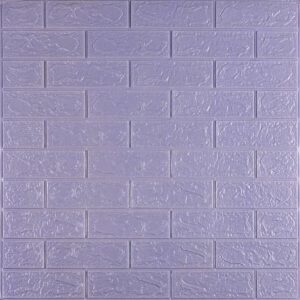 3D панель самоклеющаяся кирпич Светло-фиолетовый 700x770x3мм (015-3) SW-00000574 RAMKABUD 3D панель самоклеющаяся кирпич Светло-фиолетовый 700x770x3мм (015-3) SW-00000574 RAMKABUD RAMKABUD- Купить стройматериалы для кровли и фасада