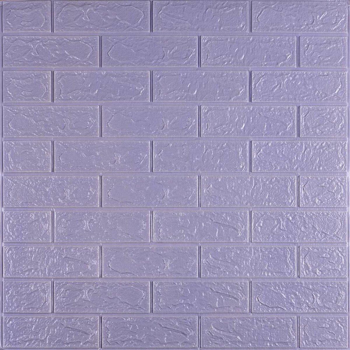 3D панель самоклеющаяся кирпич Светло-фиолетовый 700x770x3мм (015-3) SW-00000574 RAMKABUD 2 3D панель самоклеющаяся кирпич Светло-фиолетовый 700x770x3мм (015-3) SW-00000574 RAMKABUD RAMKABUD- Купить стройматериалы для кровли и фасада 2