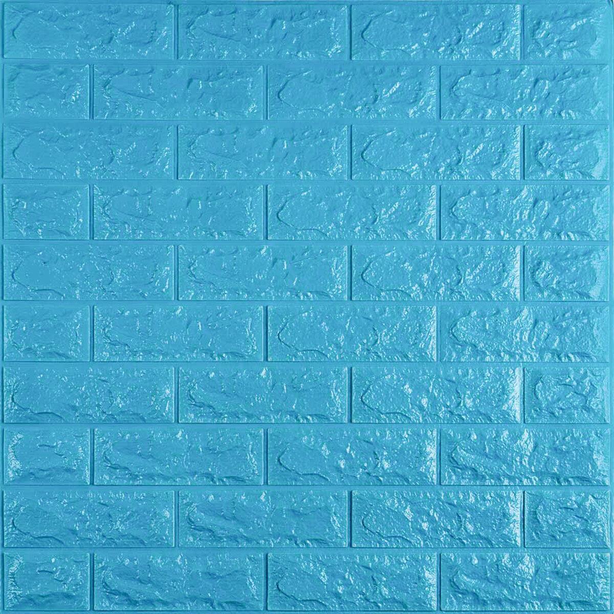 3D панель самоклеющаяся кирпич Голубой 700x770x7мм (005-7) SW-00000658 RAMKABUD 2 3D панель самоклеющаяся кирпич Голубой 700x770x7мм (005-7) SW-00000658 RAMKABUD RAMKABUD- Купить стройматериалы для кровли и фасада 2