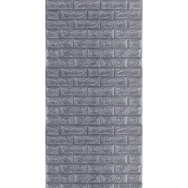 R017-2 Панель стеновая в рулоне 3D 700мм*3,08м*2мм серый кирпич (D) SW-00002535 RAMKABUD RAMKABUD- Купить стройматериалы для кровли и фасада 2