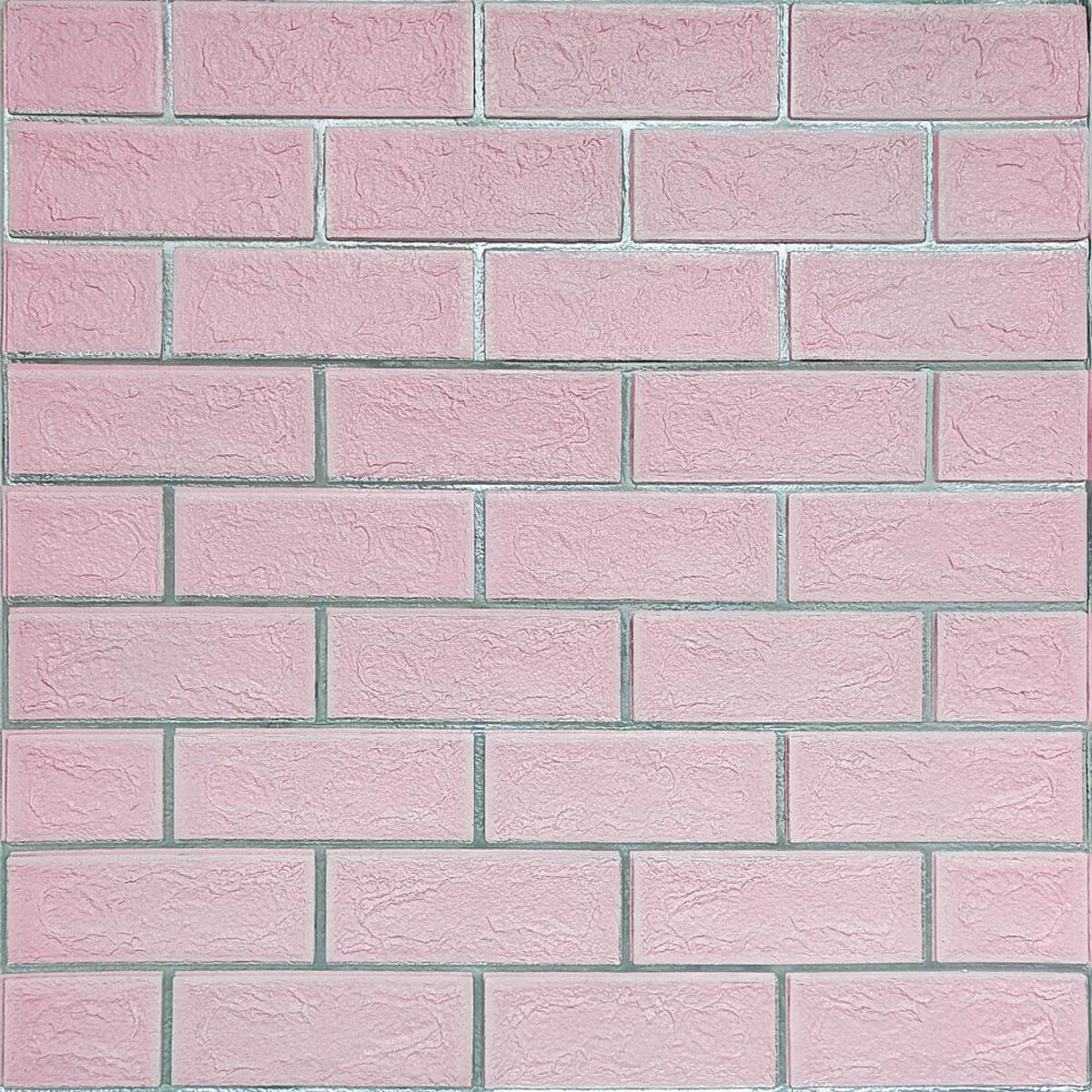 Панель стеновая 70*70cm*5mm розовий кирпич с серебром (D) SW-00001501 RAMKABUD 2 Панель стеновая 70*70cm*5mm розовий кирпич с серебром (D) SW-00001501 RAMKABUD RAMKABUD- Купить стройматериалы для кровли и фасада 2