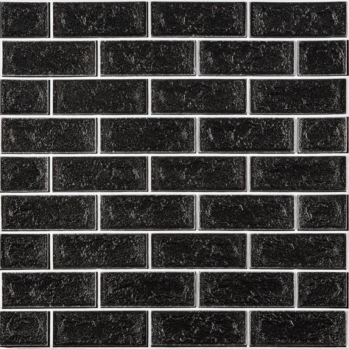 Панель стеновая 70*70cm*5mm чёрный кирпич с белым (D) SW-00001503 RAMKABUD 2 Панель стеновая 70*70cm*5mm чёрный кирпич с белым (D) SW-00001503 RAMKABUD RAMKABUD- Купить стройматериалы для кровли и фасада 2