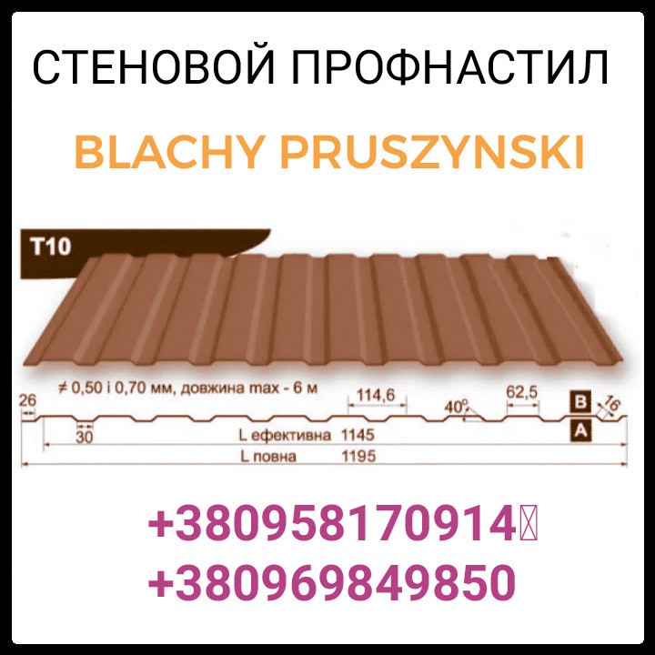 Профнастил Т-10 стеновой 0,45 мм (цвет 8017 — коричневый, матовый) Прушински RAMKABUD 2 Профнастил Т-10 стеновой 0,45 мм (цвет 8017 — коричневый, матовый) Прушински RAMKABUD RAMKABUD- Купить стройматериалы для кровли и фасада 2