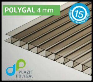 Сотовый Поликарбонат 4 мм «Polygal Standart» (Бронзовый) RAMKABUD Сотовый Поликарбонат 4 мм «Polygal Standart» (Бронзовый) RAMKABUD RAMKABUD- Купить стройматериалы для кровли и фасада