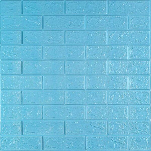 3D панель самоклеющаяся кирпич Голубой 700x770x3мм (005-3) SW-00000232 RAMKABUD RAMKABUD- Купить стройматериалы для кровли и фасада 2