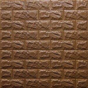 3D панель самоклеющаяся кирпич Коричневый 700x770x7мм (020-7) SW-00000053 RAMKABUD 3D панель самоклеющаяся кирпич Коричневый 700x770x7мм (020-7) SW-00000053 RAMKABUD RAMKABUD- Купить стройматериалы для кровли и фасада