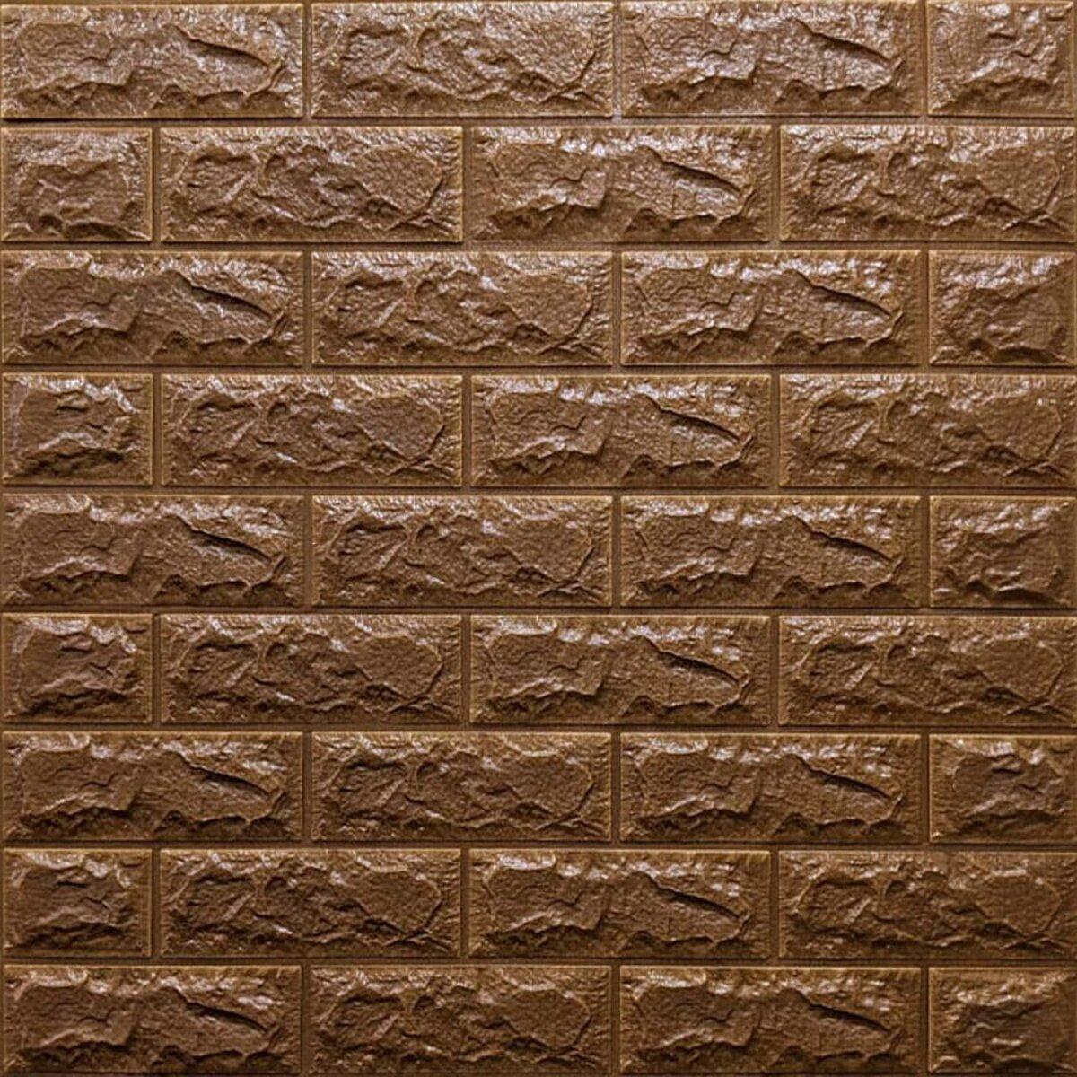 3D панель самоклеющаяся кирпич Коричневый 700x770x7мм (020-7) SW-00000053 RAMKABUD 2 3D панель самоклеющаяся кирпич Коричневый 700x770x7мм (020-7) SW-00000053 RAMKABUD RAMKABUD- Купить стройматериалы для кровли и фасада 2