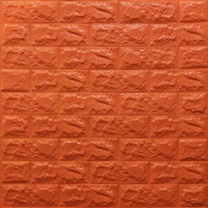 3D панель самоклеющаяся кирпич Оранжевый 700x770x7мм (007-7) SW-00000056 RAMKABUD 3D панель самоклеющаяся кирпич Оранжевый 700x770x7мм (007-7) SW-00000056 RAMKABUD RAMKABUD- Купить стройматериалы для кровли и фасада
