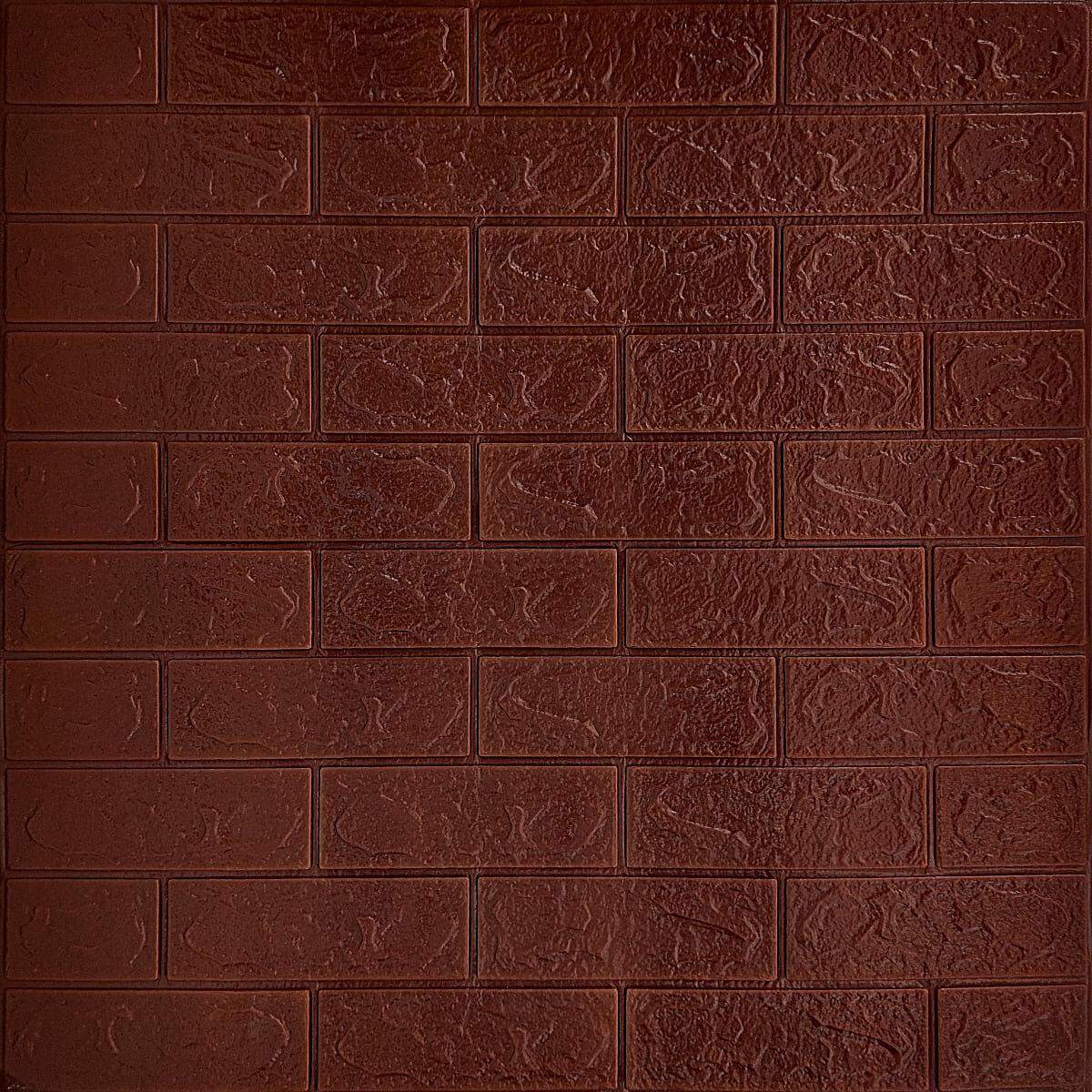3D панель самоклеющаяся кирпич Коричневый 700x770x3мм (020-3) SW-00000575 RAMKABUD 2 3D панель самоклеющаяся кирпич Коричневый 700x770x3мм (020-3) SW-00000575 RAMKABUD RAMKABUD- Купить стройматериалы для кровли и фасада 2